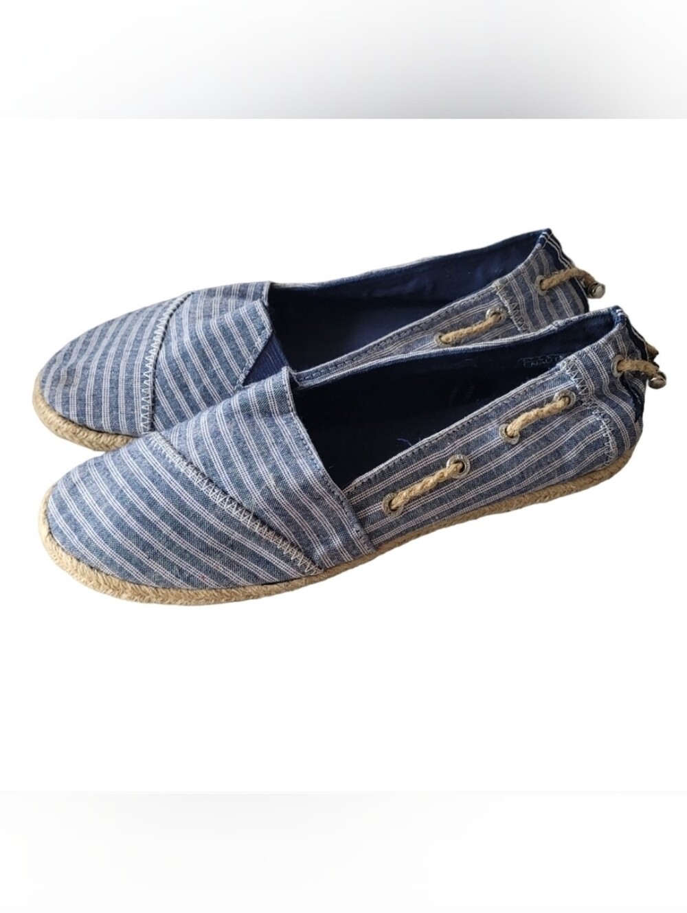Nautica Rudder Striped Espadrille Sz 8.5